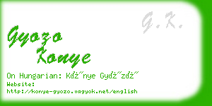 gyozo konye business card